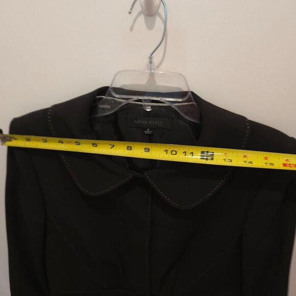 Anne Klein Black 2 Piece Suit Size 6 Coat & Skirt Fully Lined New with Tags - Picture 13 of 16